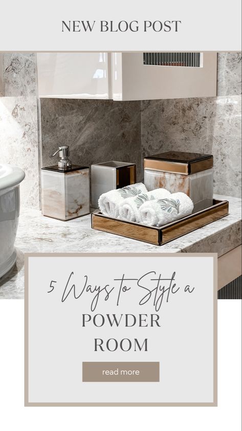 5 ways to style your powder room Powder Room Styling, Powder Room Essentials, Colorful Powder Room, Room Styling, Small Storage Basket, Powder Room Design, Large Storage Baskets, Small Toilet, Bathroom Goals