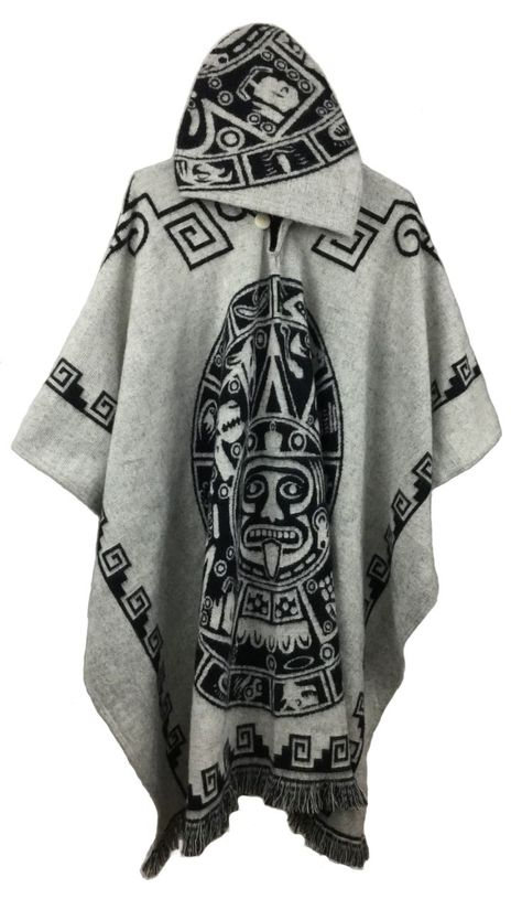 We are offering wonderful ponchos, woven by Ecuadorian artisans. 🍂 Cloak Fashion, Casual Cape, Mens Trench Coat, Poncho Fashion, Poncho Men, Mens Poncho, Fashion Men Casual, Jacket Cape, Printed Hoodies Sweatshirts