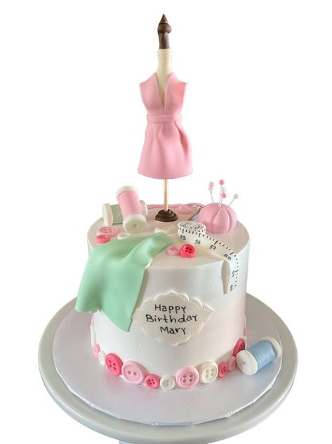 #seamstress #birthday #birthdaycake #celabration #cake #cakeidea #birthdayideas #birthdaydecor #food #dessert #filter #happybirthday #buttons #lopezcakes Knitting Cake, Sewing Machine Cake, Sewing Cake, Happy Birthday Mary, Food Goals, Food Dessert, Food Crafts, Girl Cakes, Birthday Decorations