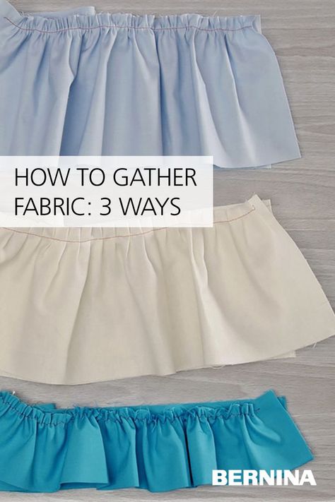 Gathering Fabric, Gather Fabric, Diy Fabric Crafts, Quilting Techniques, Straight Stitch, Creative Outlet, The Funny, Sewing For Beginners, Sewing Basics