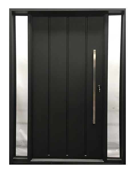 Iron Doors Modern, Black Exterior Doors, Metal Doors Exterior, Wrought Iron Front Door, Wrought Iron Door, Modern Entrance Door, Iron Cabinet, Metal Front Door, Double Doors Exterior