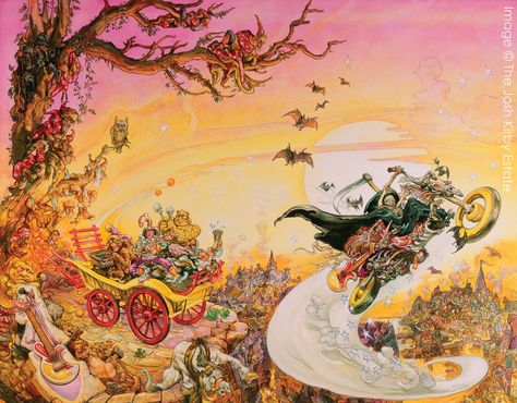 Soul Music by Josh Kirby Discworld Art, Paul Kidby, D Drawing, Disc World, Alex Pardee, Low Brow Art, Terry Pratchett Discworld, Brow Art, Kirby Art