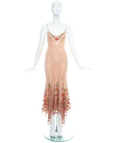 Knitted Summer Dress, Galliano Dress, Embroidered Summer Dress, Dior Dresses, Dior By John Galliano, Knit Summer Dress, Dresses Luxury, Dior Dress, Vintage Couture