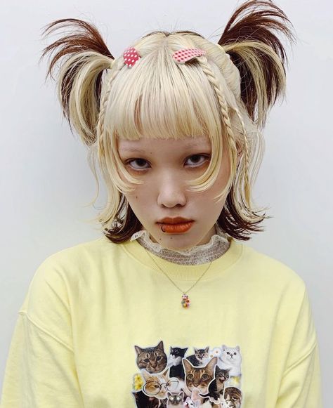 Harajuku Hairstyle, Harajuku Hair, Japanese Hairstyle, Dye My Hair, Hair Reference, Hair Inspo Color, Dream Hair, How To Draw Hair, Aesthetic Hair