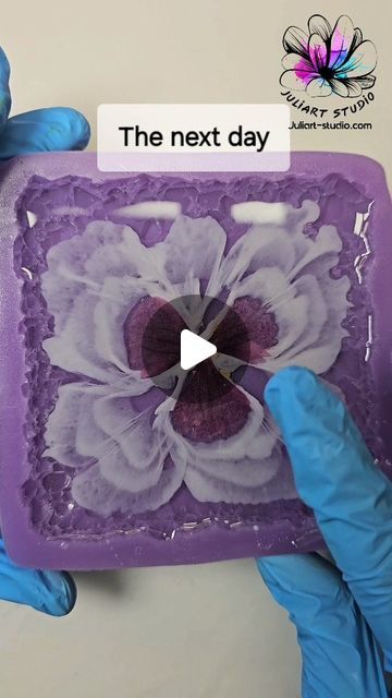 J u l i A r t  S t u d i o on Instagram: "🌟 Excited to share the process video of my recent HOLO Crystal Edge Square coaster! 🌟 Drawing the petals with resin is therapeutic to me. I love going with the flow, allowing creativity to take the lead without thinking of a pattern. Then it’s amazing to see the petals formed after the resin work its magic while curing . Check it out and let me know what you think!   #ResinArt #CreativeProcess #resincoaster #HandmadeCoasters #ArtTherapy #ResinMagic #resinmold #holographic #resinflowers #crystal #crystalmagic #resina #epoxymold #resindemolding" Going With The Flow, Resin Work, Resin Jewelry Diy, Epoxy Resin Crafts, Handmade Coasters, Crystal Magic, Resin Flowers, Resin Molds, Diy Projects To Try