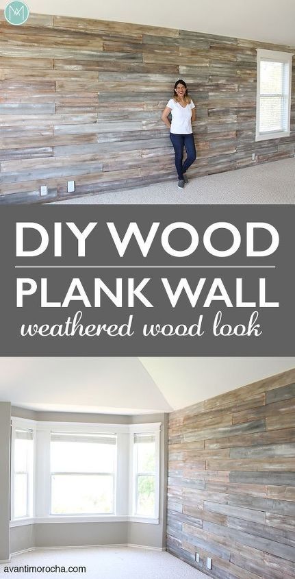 Diy Wood Plank Wall, Diy Plank Wall, Wood Plank Wall, Diy Wood Wall, Wood Plank Walls, Diy Wand, Wood Accent Wall, Plank Walls, Pallet Wall