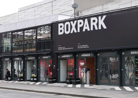 Box Park London, Shipping Container Restaurant, London List, Shipping Container Cafe, Best Places In London, Box Park, Nursery Layout, Columbia Road Flower Market, Container Restaurant