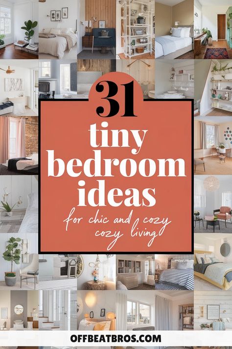 31 Tiny Bedroom Ideas That Maximize Every Square Inch Tiny Bedroom Ideas, Space Saving Bedroom, Tiny Bedroom, Multifunctional Furniture, Smart Storage, Functional Furniture, Small Room, Small Space, Storage Solutions