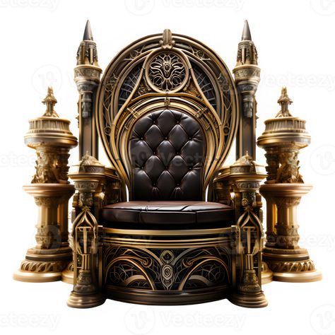 seat of the royal throne isolated on transparent background ,golden throne chair ,generative ai Throne Drawing, Wooden Throne, King Throne Chair, Golden Throne, Dnd Party, King On Throne, Royal Chair, King Chair, Fancy Chair