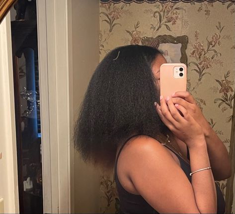 Blow Dried Half Up Half Down, Hairstyles To Do With Blow Dried Hair Black, 4c Natural Hairstyles Blow Dried, Blow Dried Hair, Life Collage, Soft Silky Hair, Pressed Natural Hair, Perfect Blowout, Cute Natural Hairstyles