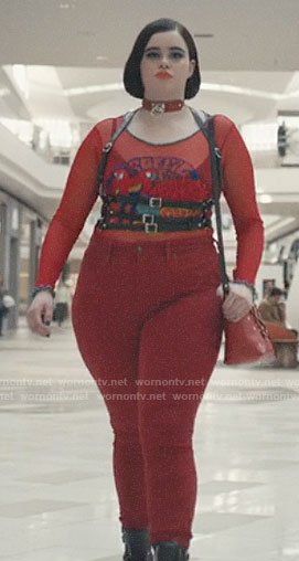 Euphoria “03 Bonnie and Clyde” Fashion: Season 1 Episode 5 | WornOnTV Euphoria Kat Outfits, Kat Euphoria Outfits, Barbie Ferreira Outfit, Barbara Ferreira, Kat Euphoria, Euphoria Fits, Euphoria Theme, Euphoria Style, Euphoria Clothing