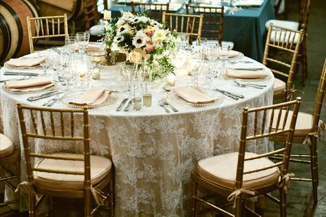 lace over burlap Wedding Table Overlays, Lace Tablecloth Wedding, Wedding Table Setup, Wedding Table Linens, Wedding Tablecloths, Table Overlays, Burlap Wedding, Lace Table, Table Set Up