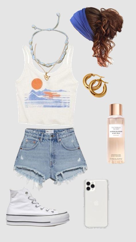 Cute Teenage Summer Outfits, Costal Outfits Casual Summer, Thrifted Beach Outfits, Beach Girl Outfits For School, Beach Vibes Clothes, Tropical Outfit Ideas Casual, Summer Fits Teen Girl, Teen Girl Summer Outfits 2024, Beachy Summer Outfits Casual