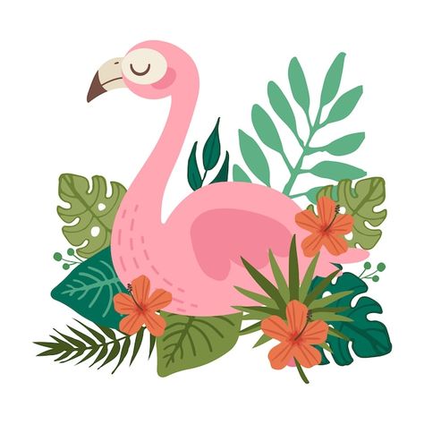 Flamingos Art Illustration, Quilts Designs, Valentines Day Doodles, Spring Flowers Wallpaper, Flamingo Illustration, Colorful Stationery, Cute Flamingo, Flamingo Birthday Party, Flamingo Painting