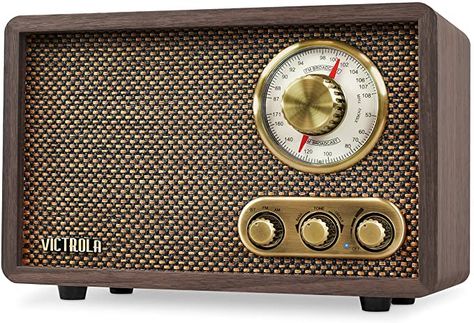 AmazonSmile: Victrola Retro Wood Bluetooth FM/AM Radio with Rotary Dial, Espresso: Home Audio & Theater Retro Radios, Radio Vintage, Am Radio, Retro Radio, Old Radios, Internet Radio, Vintage Radio, Love Vintage, Built In Speakers