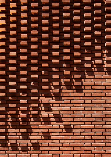 Yves Saint Laurent Marrakech, Saint Laurent Marrakech, Studio Ko, Brick Works, Brick Interior, Brick Cladding, Brick Detail, Brick Art, Brick In The Wall