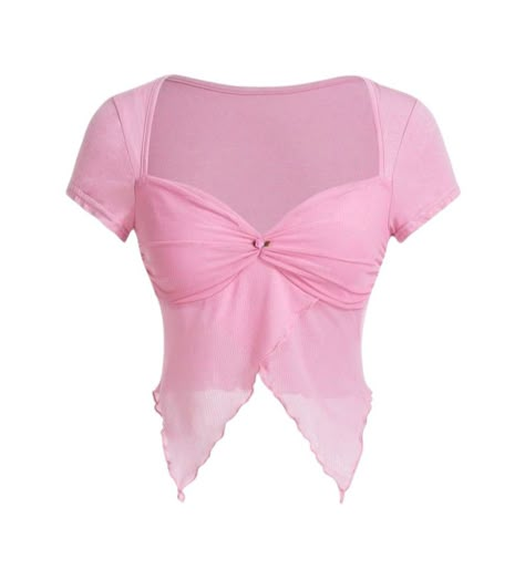 Cute Pink Shirts, Cute Pink Clothes, Cute Pink Tops, Melanie Martinez Inspired Outfits, Coquette Shirts, Cute Pink Shirt, Summer Spring Outfits, Pink Off The Shoulder Top, Pastel Tops