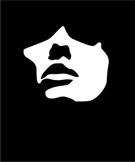 Vectorial Art, Silhouette Face, Face Silhouette, Face Stencils, Linocut Art, Female Art Painting, Shadow Art, Silhouette Portrait, Modern Art Paintings