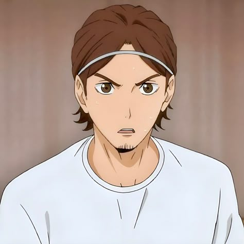 Guys With Mustaches, Haikyuu Asahi, Haikyuu Guys, Asahi Haikyuu, Anime Jesus, Haikyuu Comic, Azumane Asahi, Asahi Azumane, Mandala Design Art