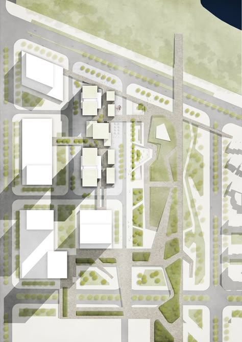 Urban Site Plan, Urban Master Plan, Site Plan Rendering, Site Plan Design, Arch Drawing, Architecture Site Plan, Landscape Architecture Graphics, Urban Design Architecture, Urban Design Concept