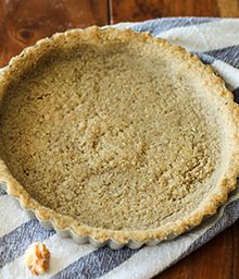 Walnut Pie Crust Recipe, Gluten Free Cheesecake Crust, Walnut Pie Crust, Healthy Pie Crust, Low Carb Pie Crust, Squash Pie, Walnut Crust, Healthy Pies, Walnut Pie