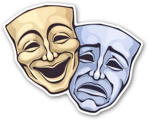 Theatre Faces, Comedy Tragedy Masks, Mask Quotes, Drama Masks, Tragedy Mask, Mask Drawing, Theatre Masks, Comedy And Tragedy, Mask Tattoo