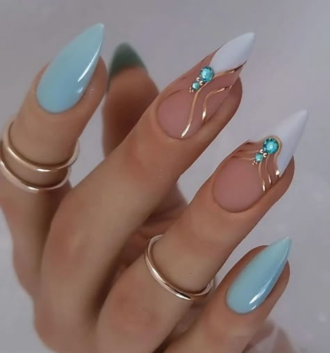 Almond Nails Designs, Easy Nails, Almond Nail, Her Nails, Elegant Nails, Dream Nails, Fancy Nails, Chic Nails, Dope Nails