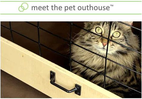 Pet Outhouse - Stop Storing Turds In Your House by Sorta Clever — Kickstarter Cat Litter Box Furniture, Cat Litter Box, Cat Litter, Litter Box, Sense, New Homes, Pet