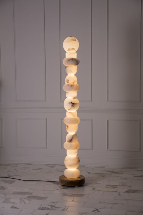 What to expect at NYCxDESIGN this year - Archpaper.com Standing Lamp Living Room, Eclectic French Country, Copper And Marble, Column Floor Lamp, Unique Floor Lamps, Art Deco Table Lamps, Luxury Lamps, Crystal Wall Sconces, Floor Lamps Living Room