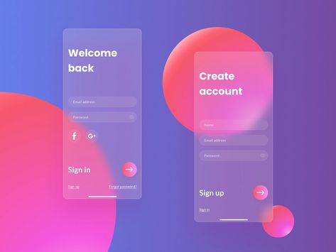 DailyUI 01 sign in in glass morphism style by Lion on Dribbble Glass Morphism Ui, Glass Morphism, Shoe Advertising, User Flow, Bold Fonts, Ui Inspiration, Ux Web Design, Site Design, Motion Design
