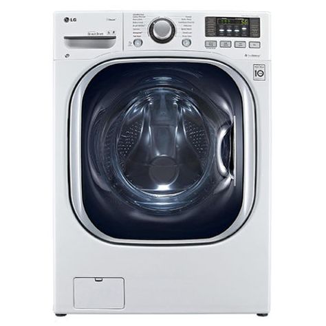 $1,709 BUY NOW LG's best-rated washer dryer combo is a powerhouse. Featuring a 4.3-cubic -foot capacity, it makes quick work of large loads, and it's even compatible with the LG Sidekick washer pedestal (for when you want to do smaller loads in addition). Steam-clean and quick-clean settings also cut laundry time down. A quick change of settings turns this machine from a washer to a dryer, which will turn itself on periodically after the dry setting is over to keep clothes refreshed.&nbs... Ventless Dryer, Lg Washer, Lava E Seca, Laundry Solutions, Lg Electronics, Front Load Washer, Washer Dryer Combo, Laundry Room Storage, Washer Dryer