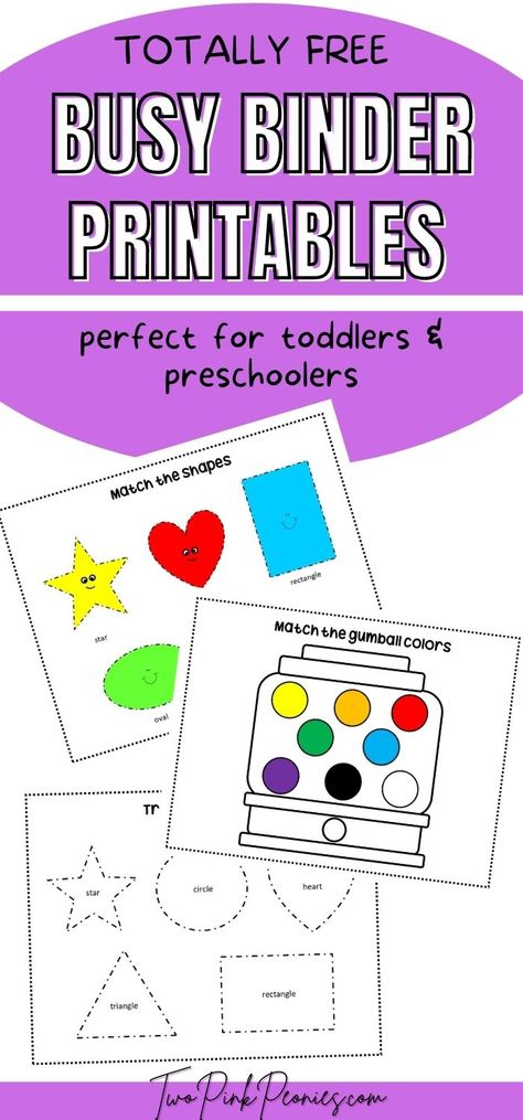 Prek 3 Curriculum Free Printables, Learning Papers For Preschool, Kindergarten Learning Binder Free Printables, Preschool Learning Folder Free Printable, Busy Binder Activities, Learning Folder Free Printable, Prek Binder Ideas, Free Print Outs For Preschoolers, Flash Cards For Preschoolers