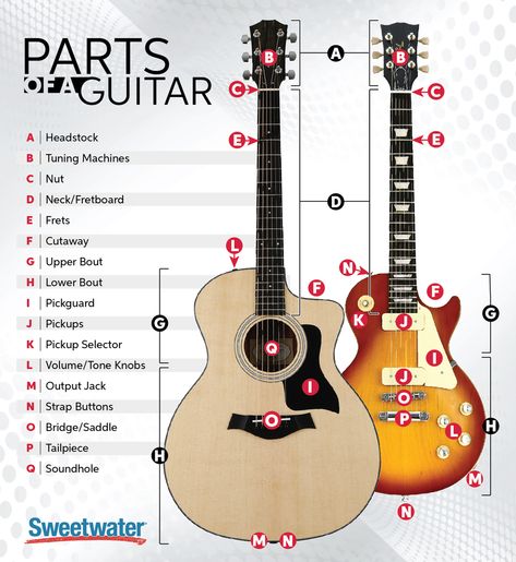 Learn the parts of a guitar Try Song, Guitar Wiring, Electric Guitar Parts, Guitar Diy, Guitar Posters, Guitar Hanger, Face Study, Learn To Play Guitar, Music Technology