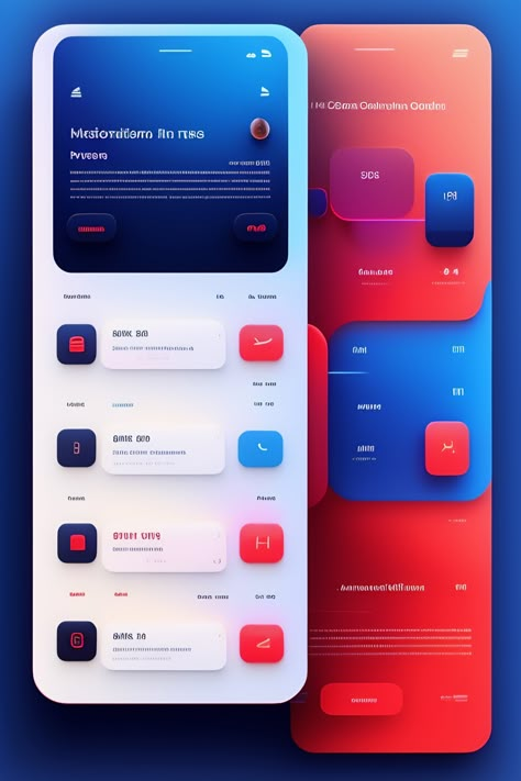 Lexica - Beautiful infographic UI UX design for retro Macintosh computer, blue and red colour palette, metallic hologram, behance, dribbble::5 --q 2 Red Blue Website, Ui Design Color Palette, Blue And Red Colour Palette, Red Blue Palette, Red And Blue Color Palette, Blue Pallets, Macintosh Computer, Blue Website, Ui Color