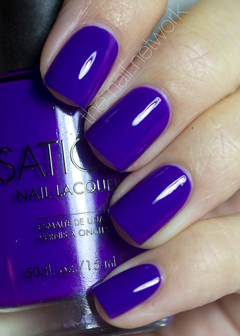 Sation's Miss Emo Shun All: a magnificently moody purple that you need to know about...    (courtesy of http://www.the-nail-network.com/ )    www.the-nail-network.com Purple Toes, Polish Ideas, Purple Nail, Super Nails, Colorful Nail Designs, Dark Nails, I Love Nails, Purple Nails, Nail Polish Colors