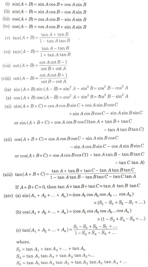 CBSE Class 11 Maths Notes : Trigonometric Ratios and Identities Maths Class 11 Formula, Class 11 Maths Trigonometry Formulas, Class 11 Maths Formulas, Trigonometry Formulas Class 11 And 12, All Trigonometry Formula Class 11, Basic Physics Formulas Class 11, Grade 11 Math Notes, Class 11 Maths Notes, Grade 11 Math