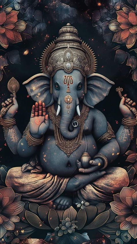 Ganeshji Wallpaper, Lord Painting, Arte Ganesha, Ganesh Painting, Ganesha Art Illustration, श्री गणेश, Ganesha Artwork, Ganesh Ji Images, Ganesh Art Paintings