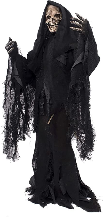 Grim Reaper Mask, Gown And Gloves, Ghost Of Christmas Future, Monster Gloves, Costume With Mask, Werewolf Mask, Grim Reaper Costume, Haunted Maze, Reaper Costume