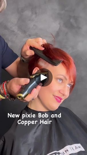 1.4M views · 1.4K reactions | Pixie bob and Copper hair makeover | By KratkovlaskyFacebook Short Copper Bob, Copper Bob, Hair Makeover, Copper Hair, Pixie Bob, Short Hair, Short Hair Styles, Copper, Hair Styles