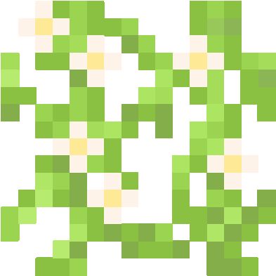 Minecraft Leaves, Minecraft Green Palette, Green Aesthetic Minecraft, Minecraft Vines, Minecraft Dandelion, Minecraft Vines Pixel, Minecraft Dandelion Pixel, Minecraft Flower Grid, Minecraft Skins Green