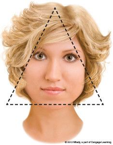 hairstyles for triangle face - Google Search Triangle Hairstyles, Hairstyles For Face Shapes, Narrow Forehead, Pear Face Shape, Find Your Face Shape, Triangle Face Shape, Hair With Volume, Pear Shaped Face, Beauty School Cosmetology