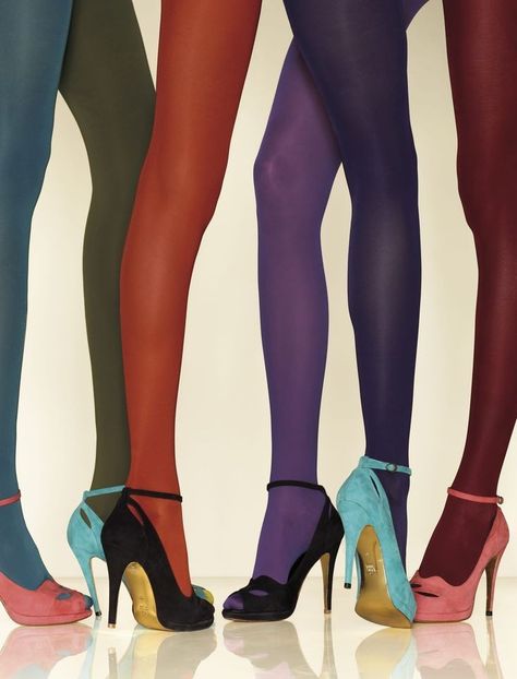 Colorful Tights, Funky Tights, Colored Tights, Mia 3, Opaque Tights, Tights Outfit, Mode Inspo, Looks Style, Fashion Inspo Outfits