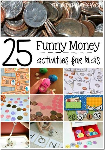 25 money games for kids - So many fun, creative ways to teach kindergarten, 1st grade, 2nd grade, and 3rd grade kids about coins, to count money, and so much more. Great for homeschool math, after school, and classrooms. Money Activities For Kids, Money Games For Kids, Learning Money, Teaching Money, Money Activities, Money Math, Money Lessons, Fun Money, Money Skills