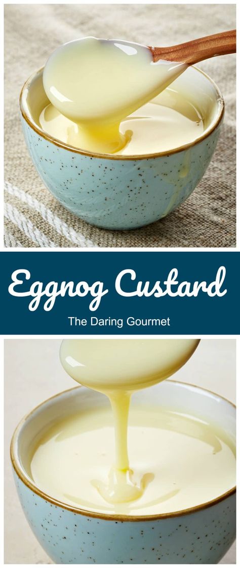 Eggnog Custard Sauce Boiled Custard Recipe Easy, Boiled Custard Recipe, Eggnog Custard Recipe, Custard Sauce Recipe, Boiled Custard, Eggnog Custard, Custard Recipe Easy, Eggnog Dessert, Eggnog Recipe Homemade