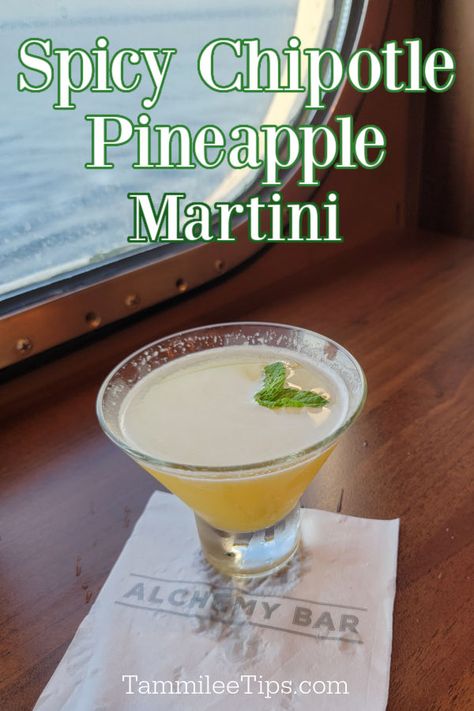 Chipotle Pineapple Martini, Spicy Martini Recipes, Spicy Martini, Pineapple Martini Recipes, Pineapple Martini, Spiked Drinks, Summer Martinis, Fun Beverages, Drink Recipies