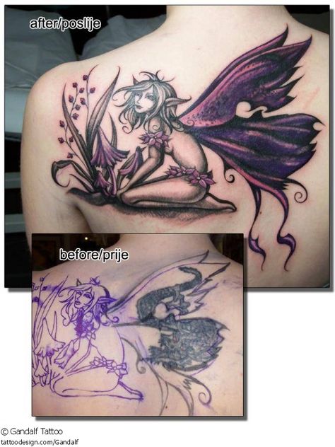 TATTOO PIC OF THE DAY! Check out this beautiful tattoo design from Gandalf Tattoo at TattooDesign.com! Gandalf Tattoo, Mushroom Pics, Fairy Wing Tattoos, 3d Fairy, Fairy Tattoos, Tinkerbell Fairy, Tattoo Pictures, Fairy Tattoo Designs, Mommy Tattoos