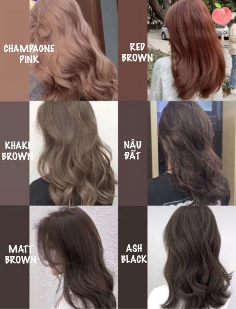 Hair Color Asian, Korean Hair Color, Hair Color Underneath, Fesyen Rambut, Hair Color Streaks, Hair Color Chart, Hair Streaks, Pretty Hair Color, Haircuts Straight Hair