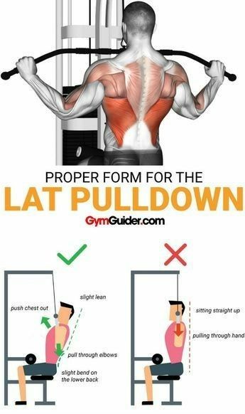 V Taper, Upper Back Exercises, Upper Back Muscles, Lat Pulldown, Gym Workout Chart, Gym Tips, Muscle Building Workouts, Weight Training Workouts, Body Strength