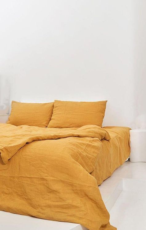 Yellow Comforter Bedroom, Yellow Comforter, Yellow Duvet, Yellow Bedding, King Size Duvet Covers, Linen Sheet Sets, Linen Duvet Cover, King Size Duvet, Quilted Duvet Cover