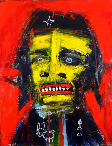 Neo Expressionism Art, Expressionism Art Painting, Matt Sesow, Jm Basquiat, Basquiat Art, Arte Punk, Neo Expressionism, Art Brut, Outsider Art